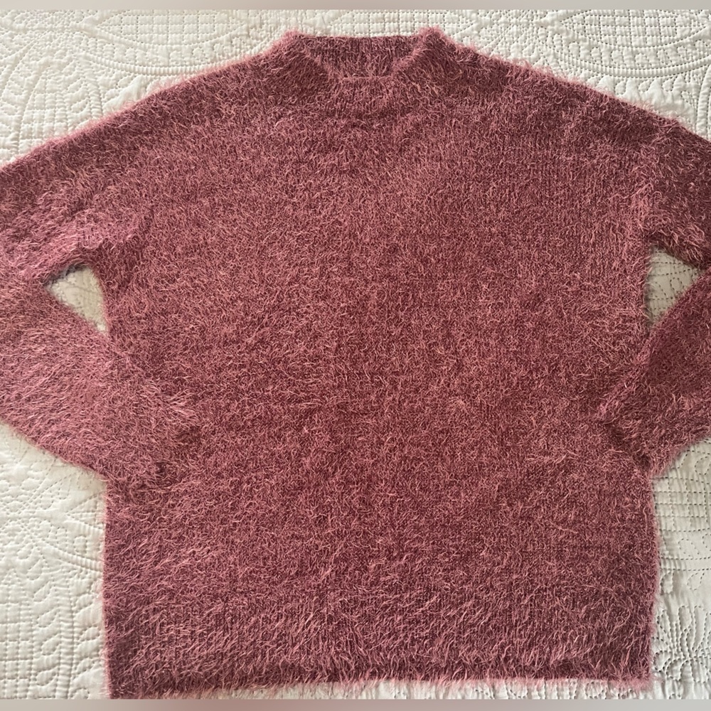 Mock Neck Sweater with Keyhole back